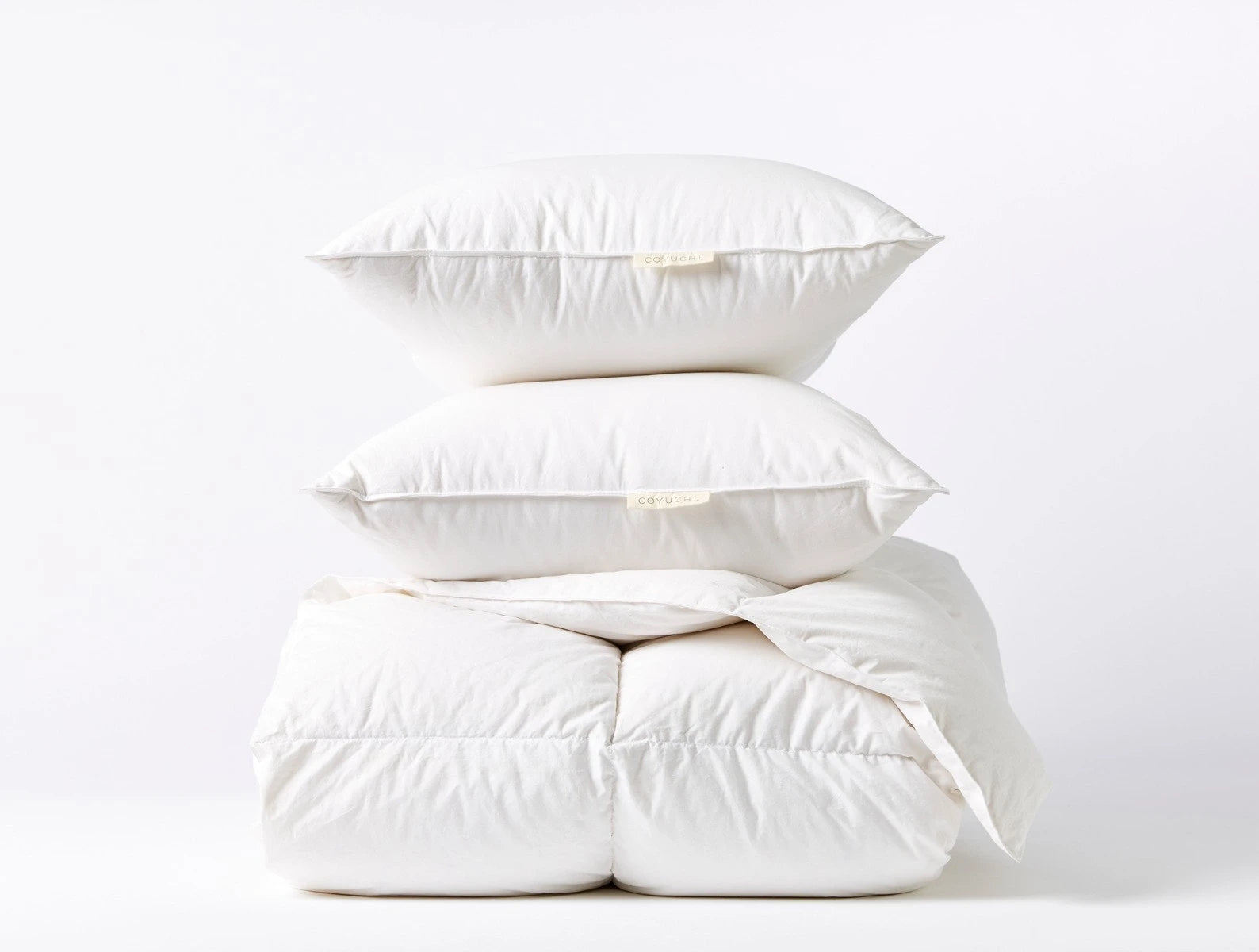 White company hotsell goose down duvet