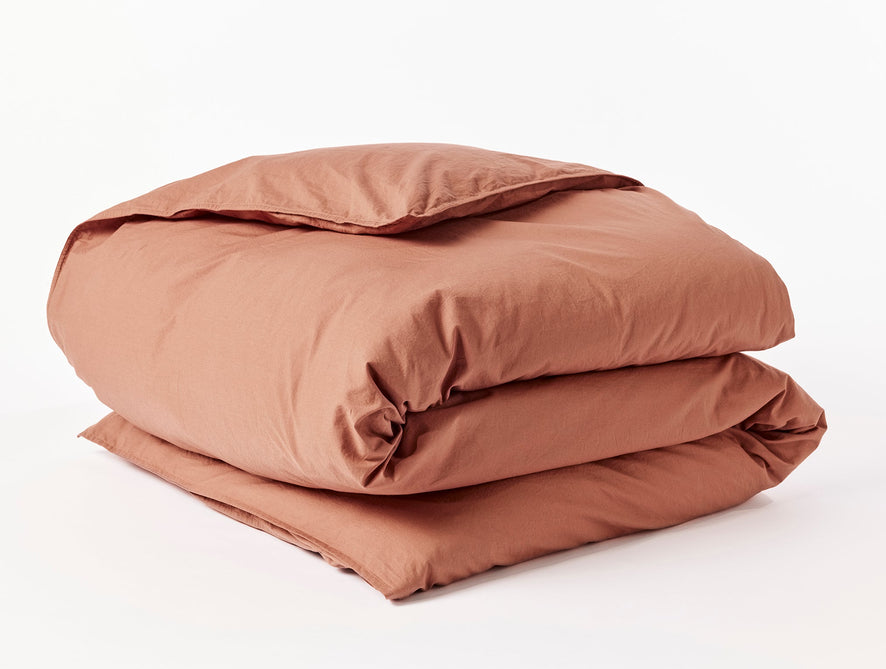 Organic Crinkled Percale™️ Duvet Cover