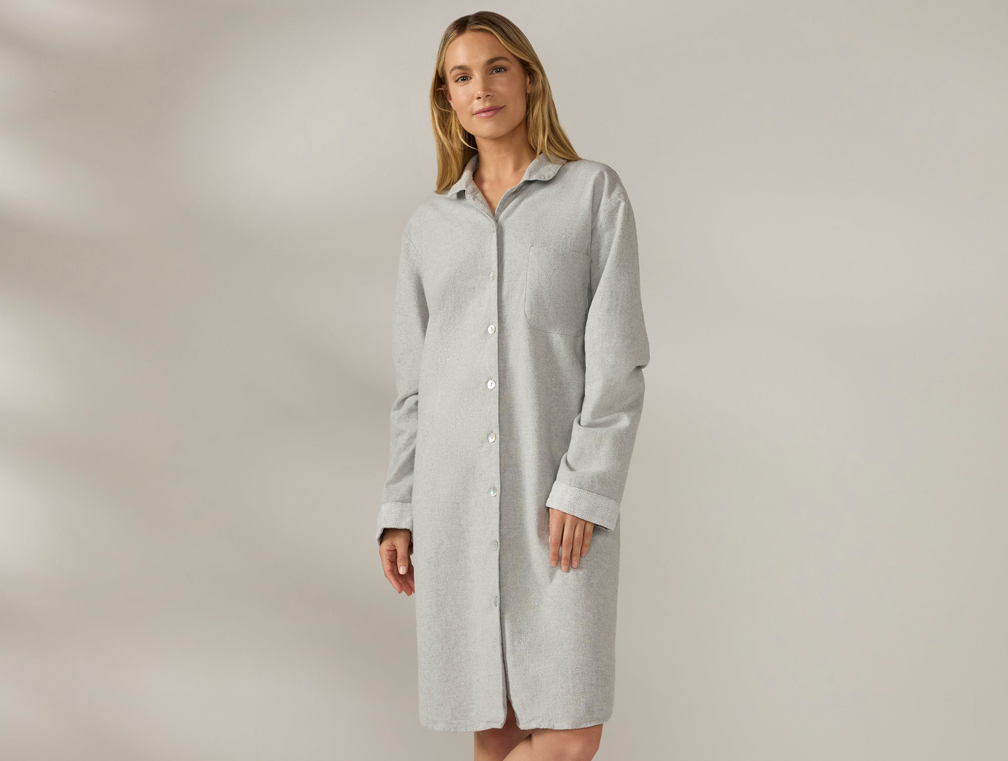 Women's Cloud Brushed Organic Flannel Nightshirt 