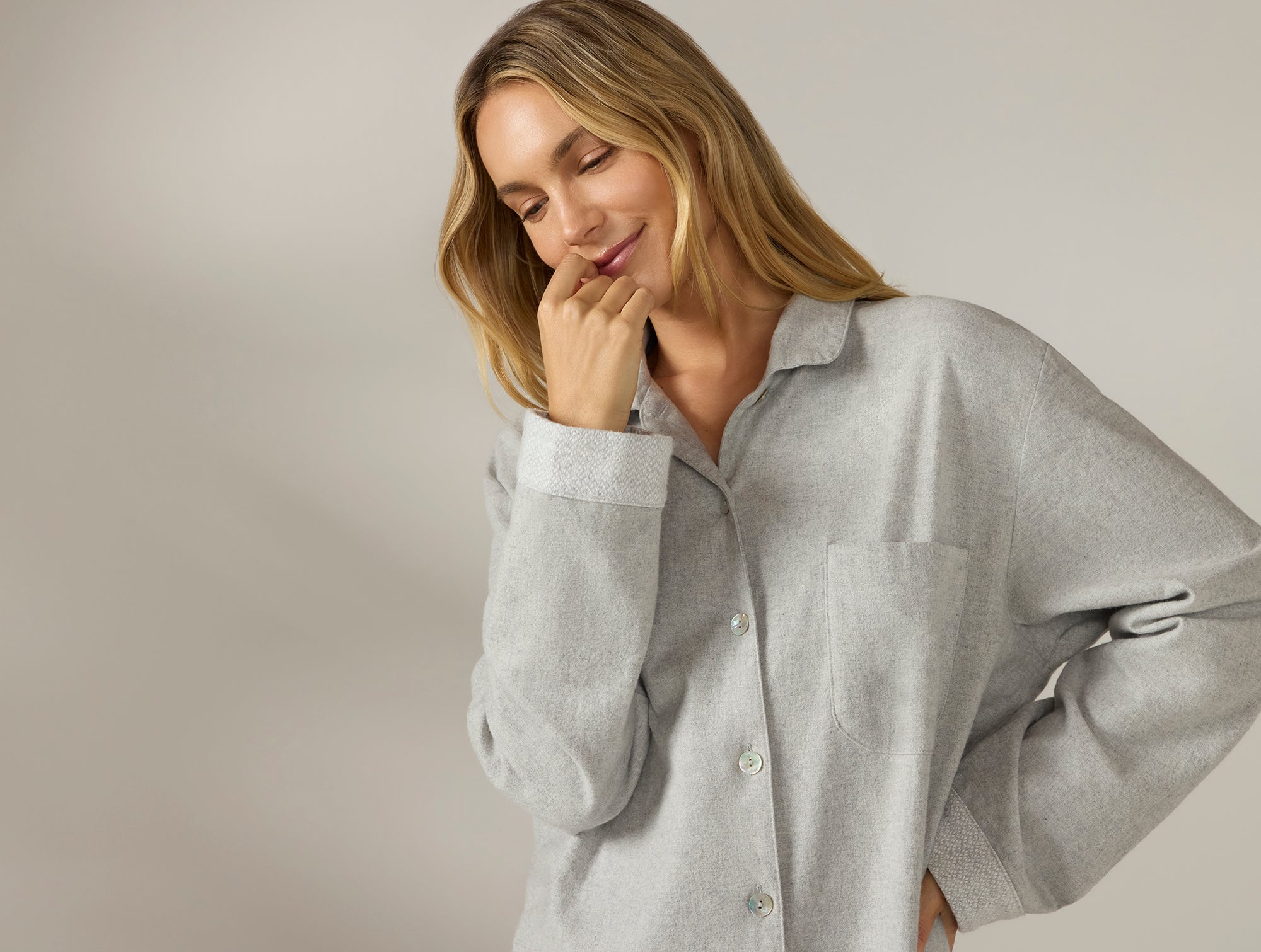 Women's Cloud Brushed Organic Flannel Nightshirt 