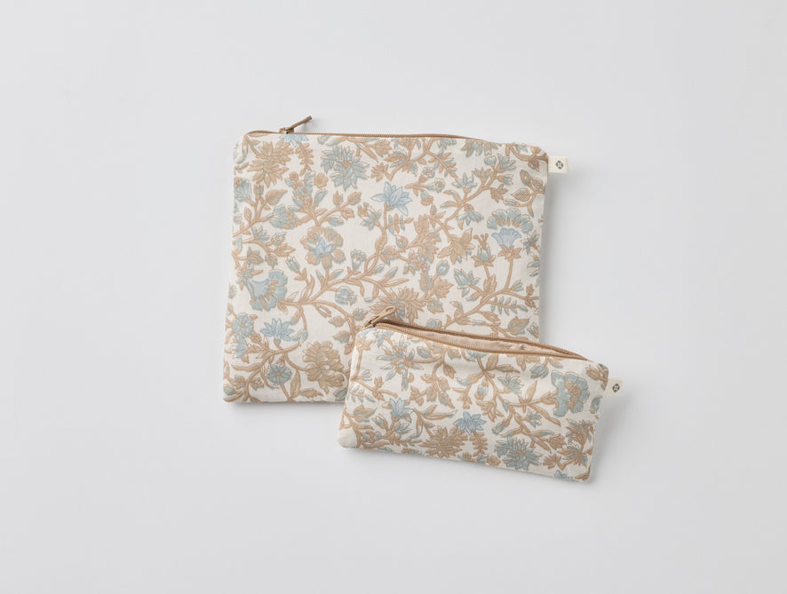 Coyuchi Conserve Organic Snack Bags | Hazel Chambray