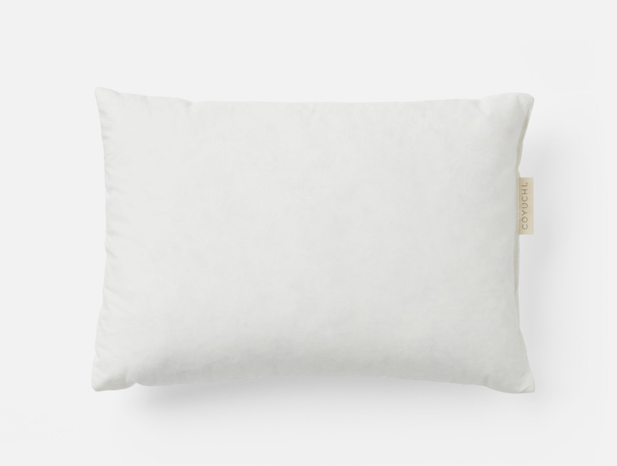 Coyuchi Feather Down Lumbar Pillow Insert White