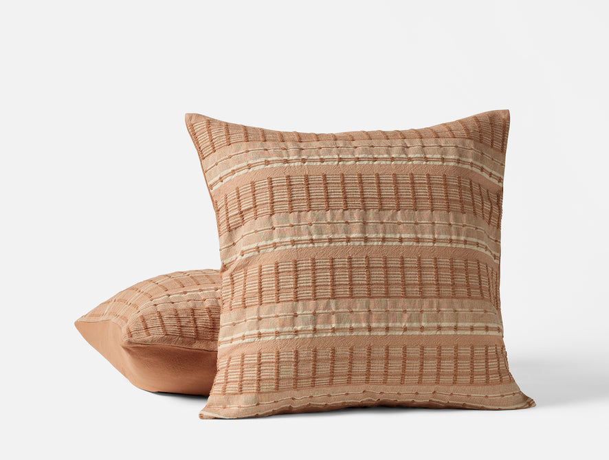 Sea Ridge Organic Decorative Pillow Cover | Ginger