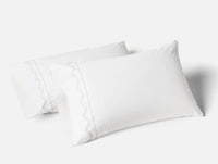 Vista Embroidered Organic Pillowcases - Coyuchi 