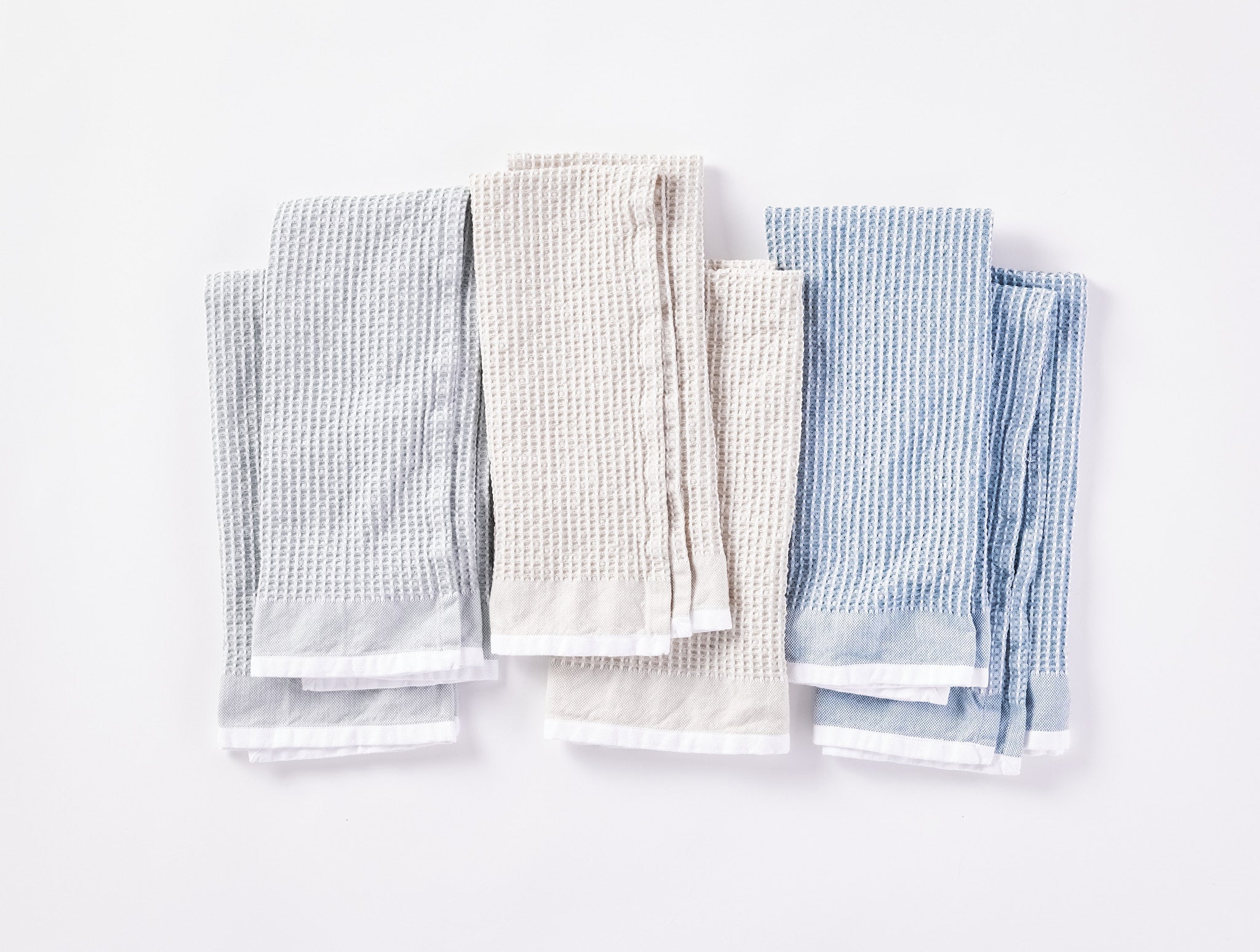 Organic Waffle Kitchen Towels, Set of 6