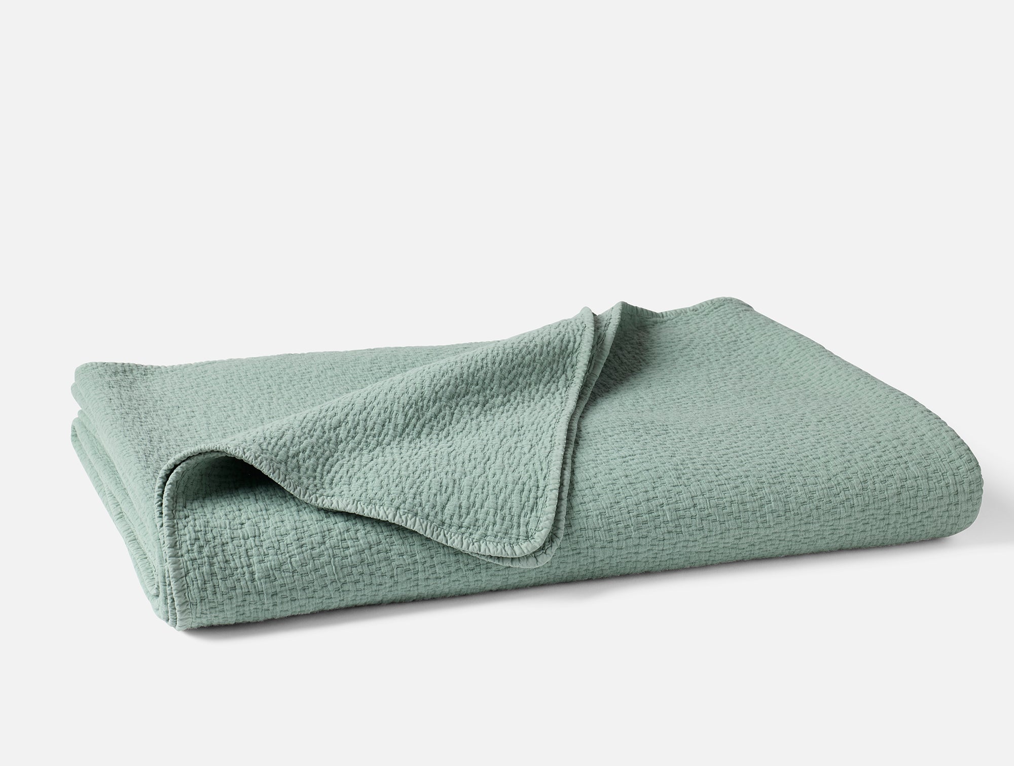 Cascade Organic Matelasse Blanket - Coyuchi 