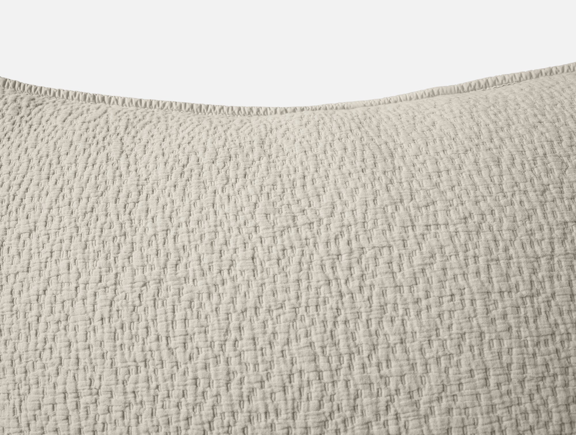 Cascade Organic Matelasse Sham - Coyuchi 