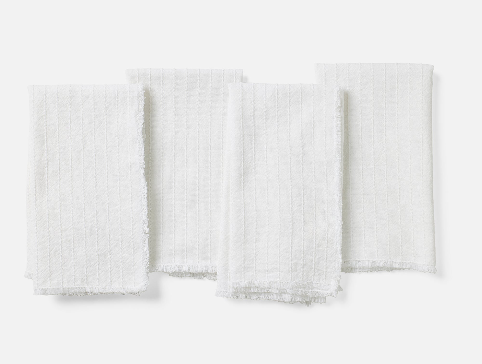 Fringe Stripe Organic Napkins, Set of 4 - Coyuchi 