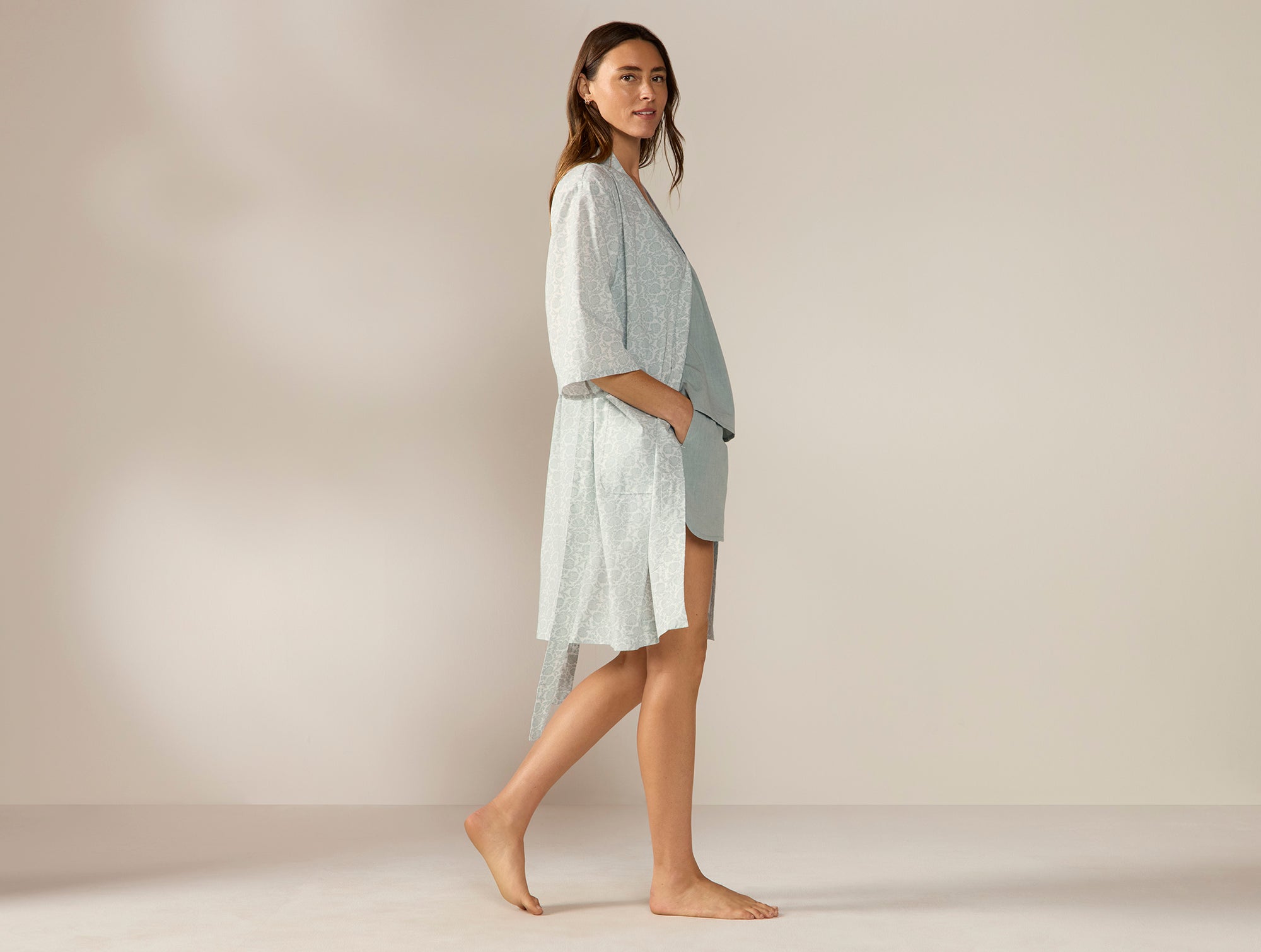 Women's Isla Organic Cotton Robe - Coyuchi 