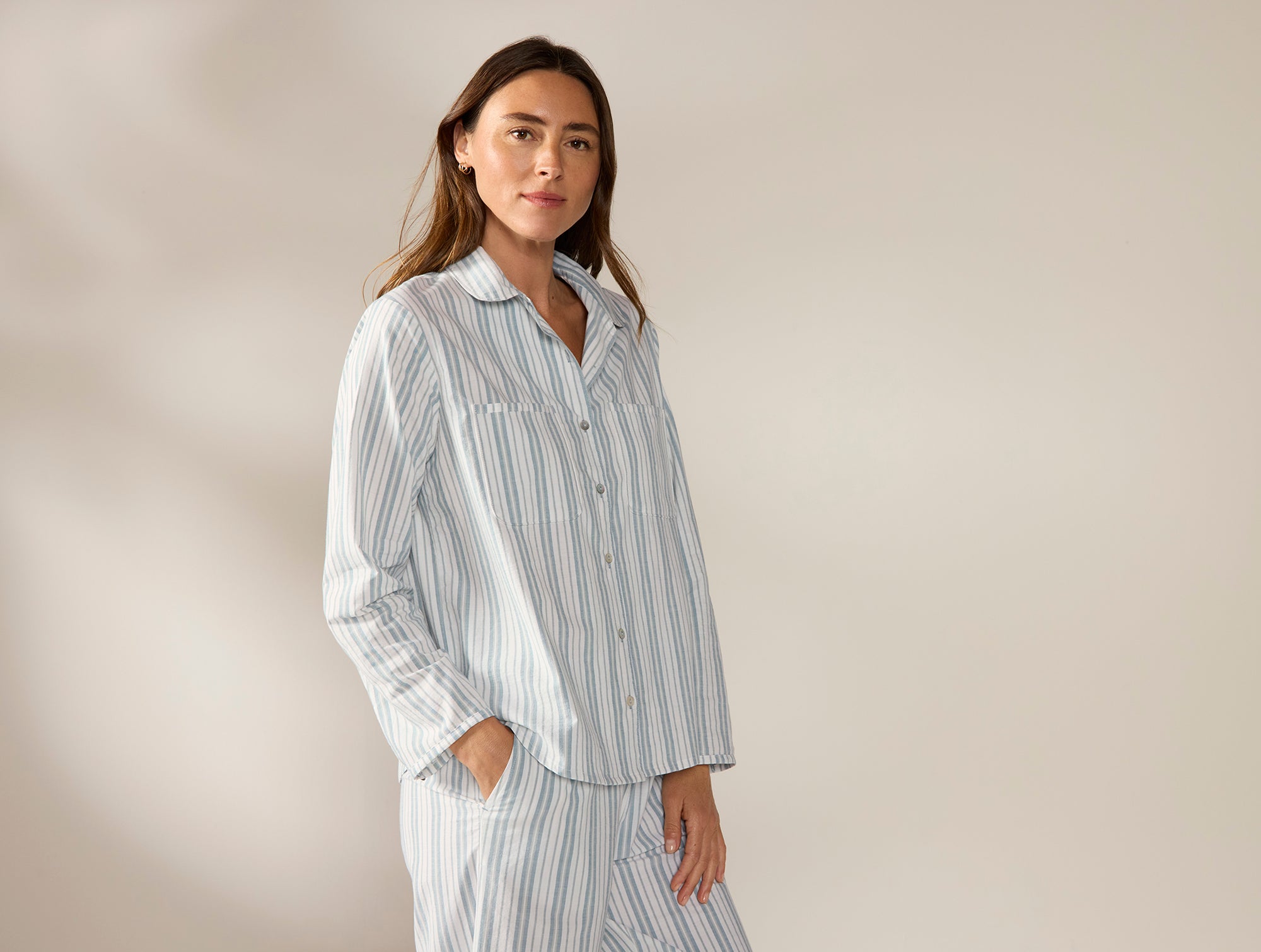 Women's Isla Organic Cotton Long Sleeve Pajama Set - Coyuchi 