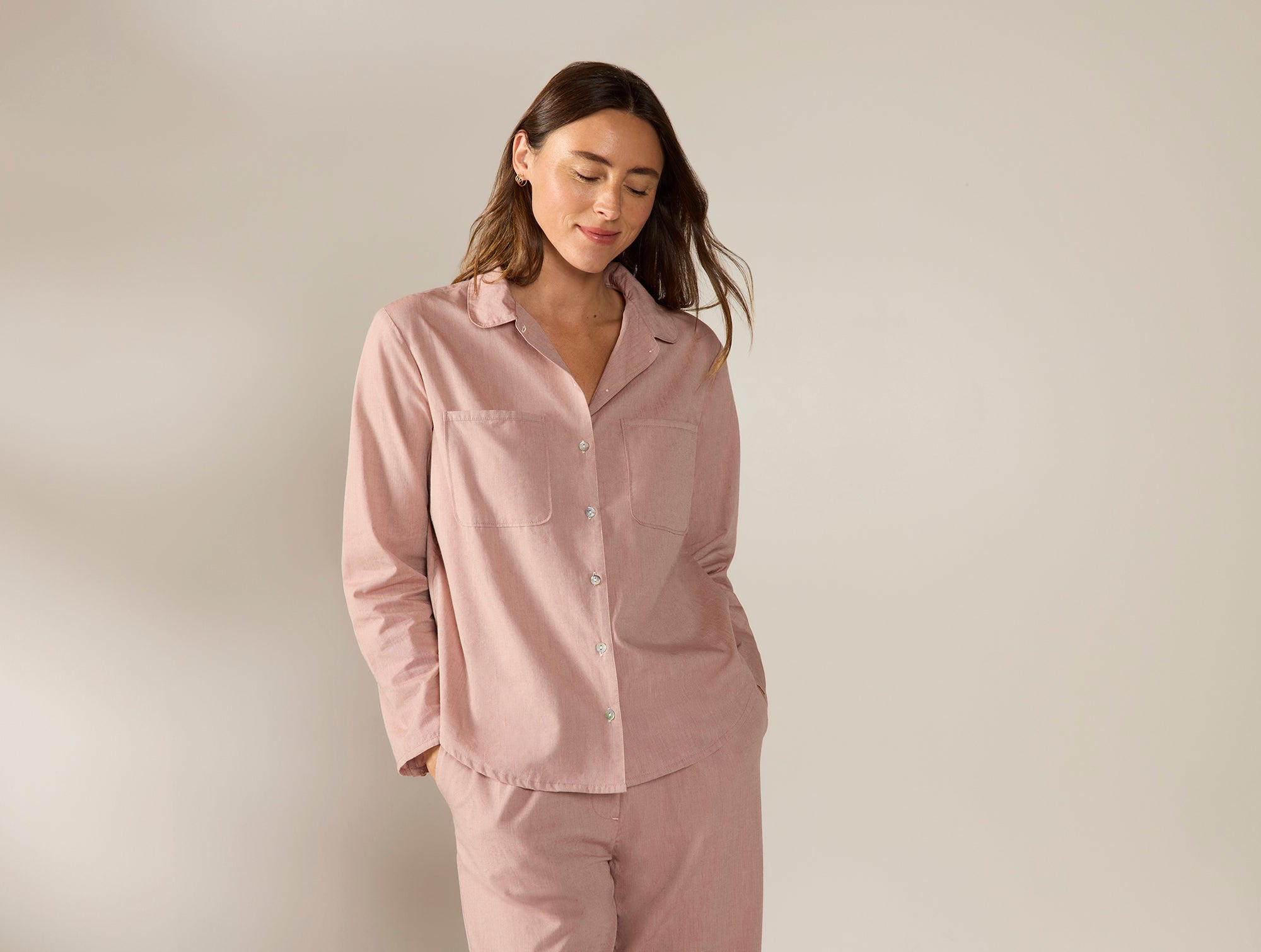 Women's Isla Organic Cotton Long Sleeve Pajama Set - Coyuchi 