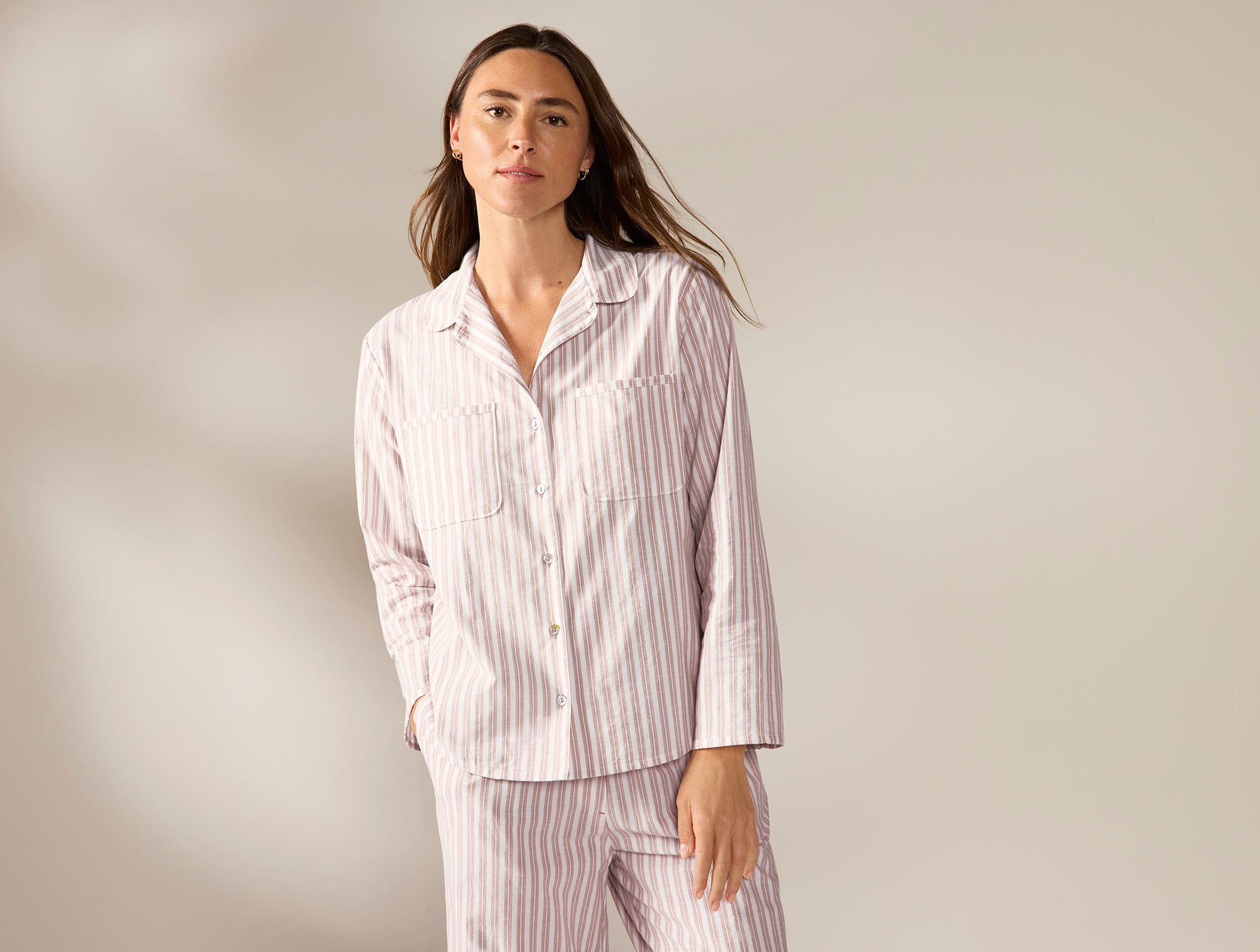 Women's Isla Organic Cotton Long Sleeve Pajama Set - Coyuchi 