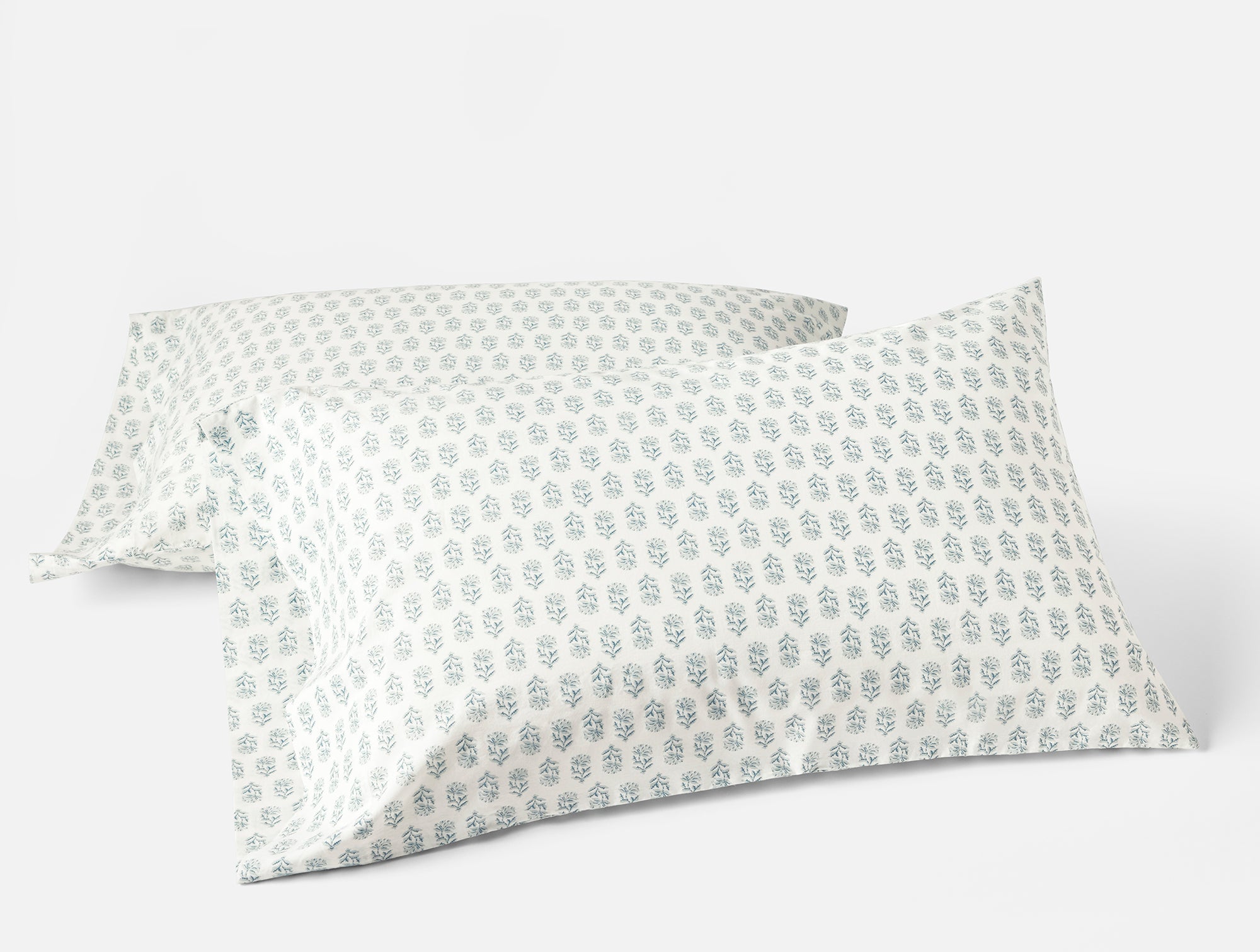 Organic Print Percale Pillowcases - Coyuchi 