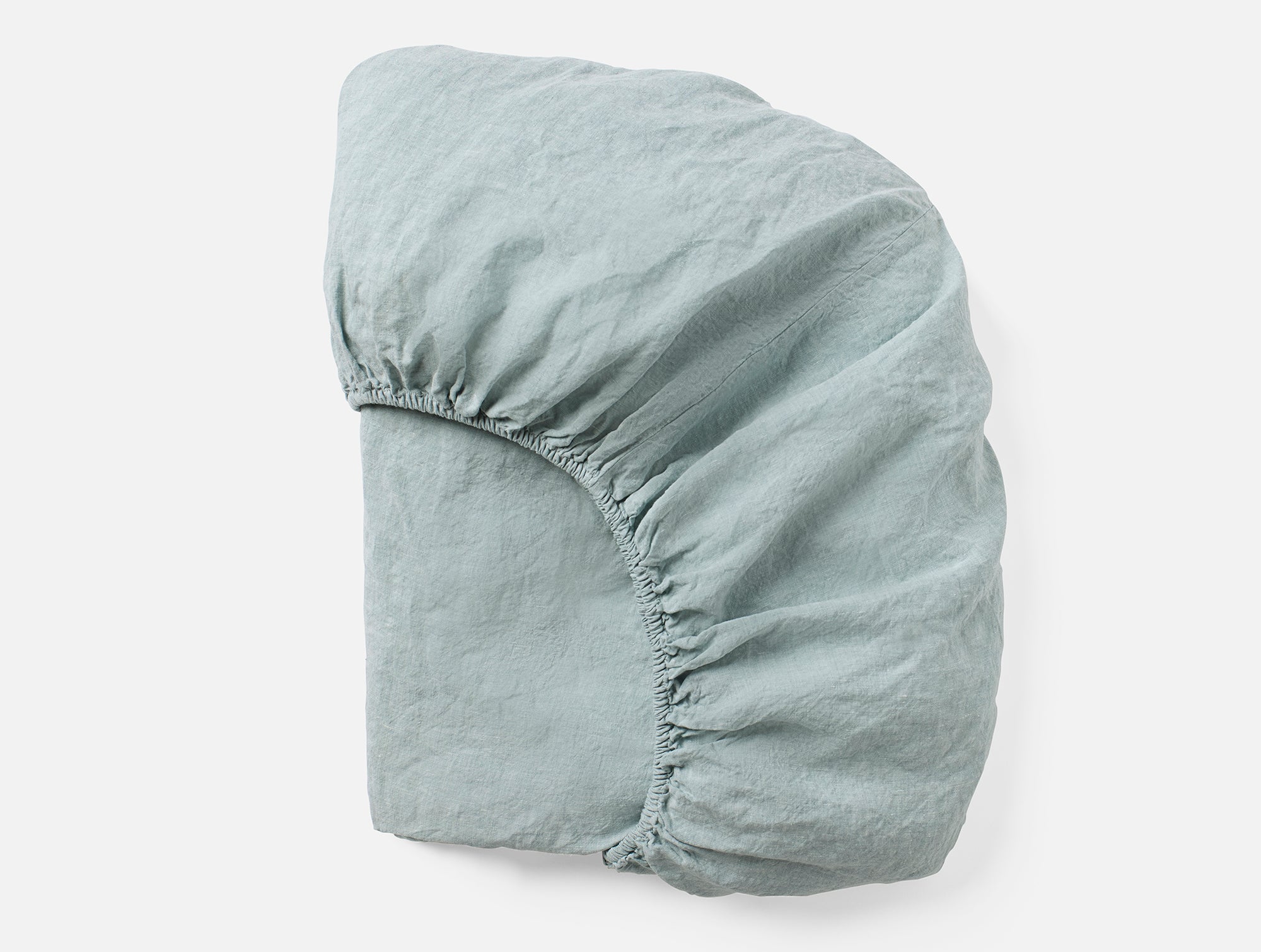 Organic Relaxed Linen Fitted Sheet - Coyuchi 