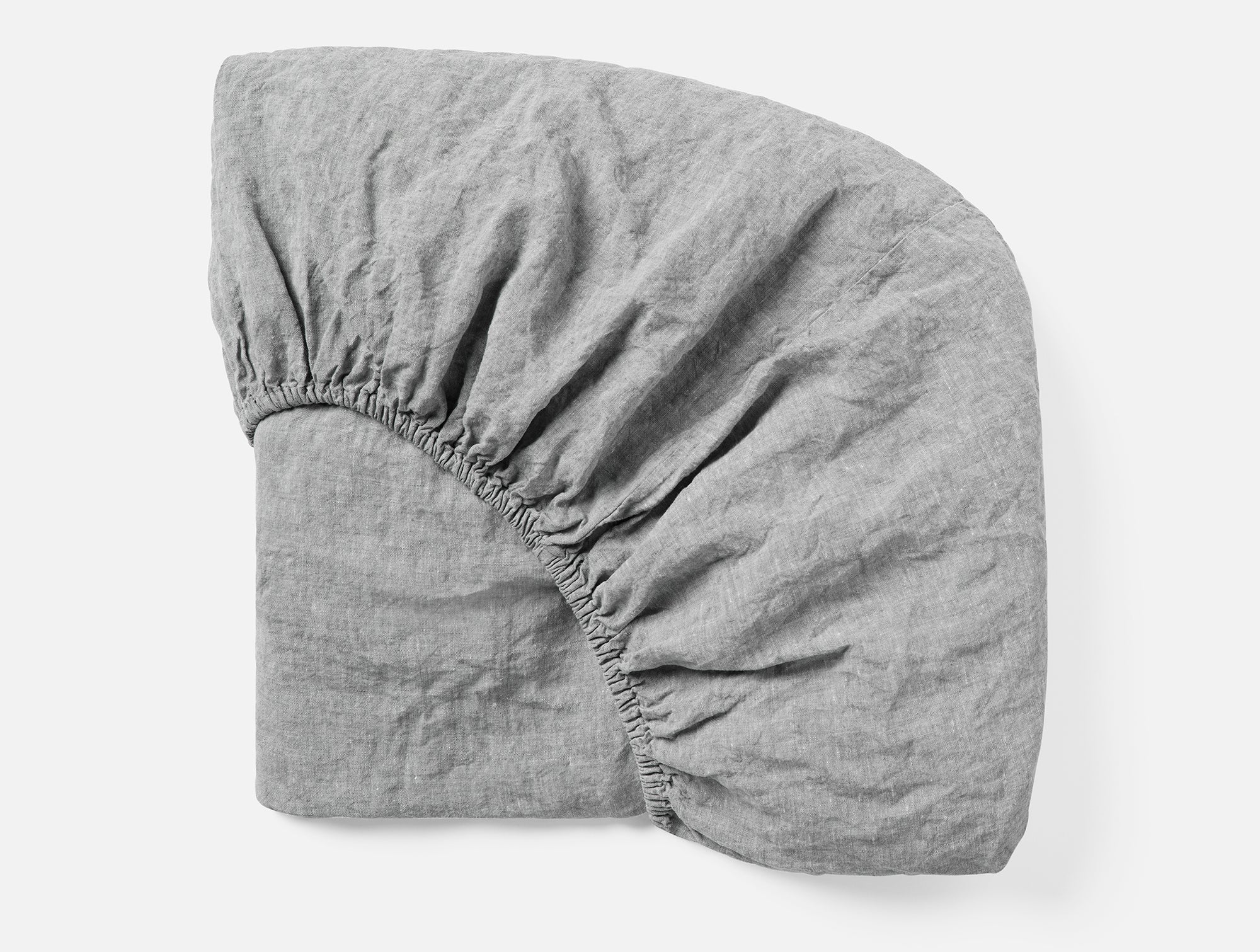 Organic Relaxed Linen Fitted Sheet - Coyuchi 