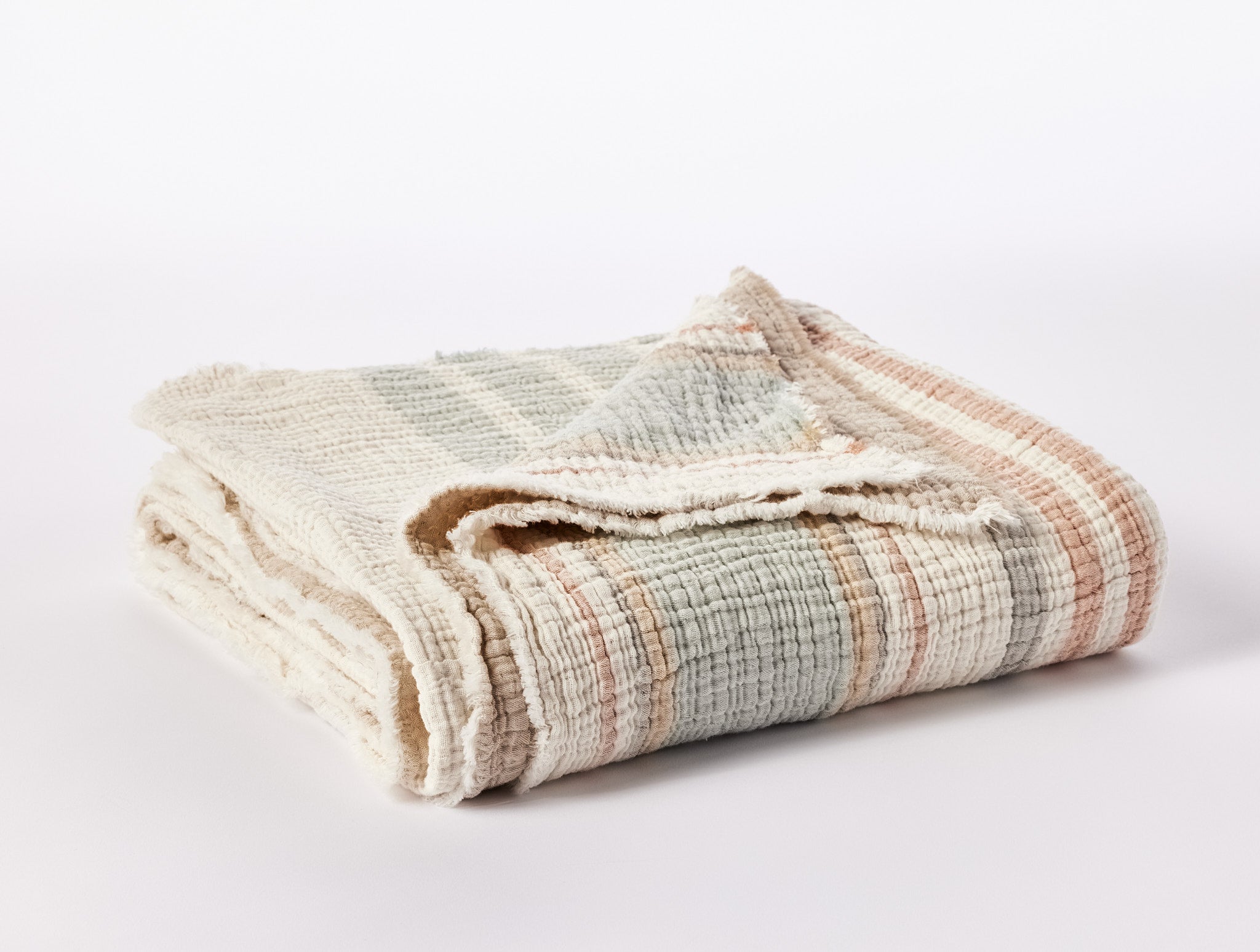 Topanga Organic Matelasse Throw Coyuchi