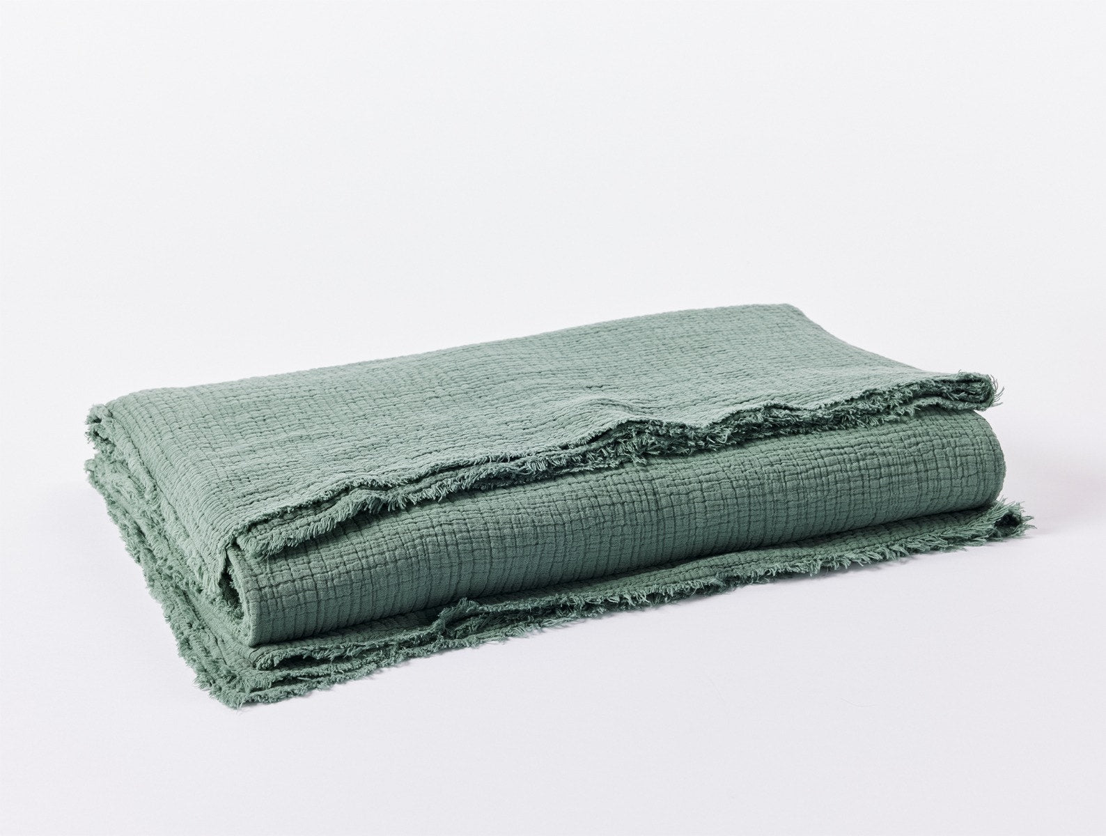 MAMA BLANKET RAW COTTON GREEN HOME TEXTILES
