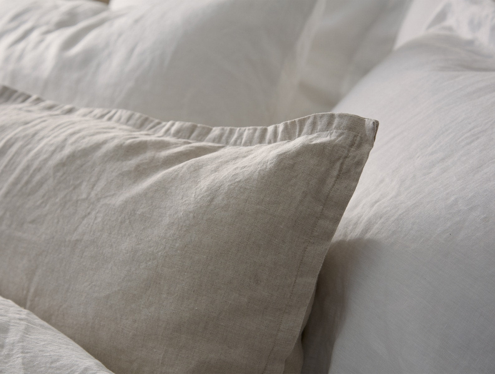 Linen Pillow Cover - Gray, Size 26 | The Company Store
