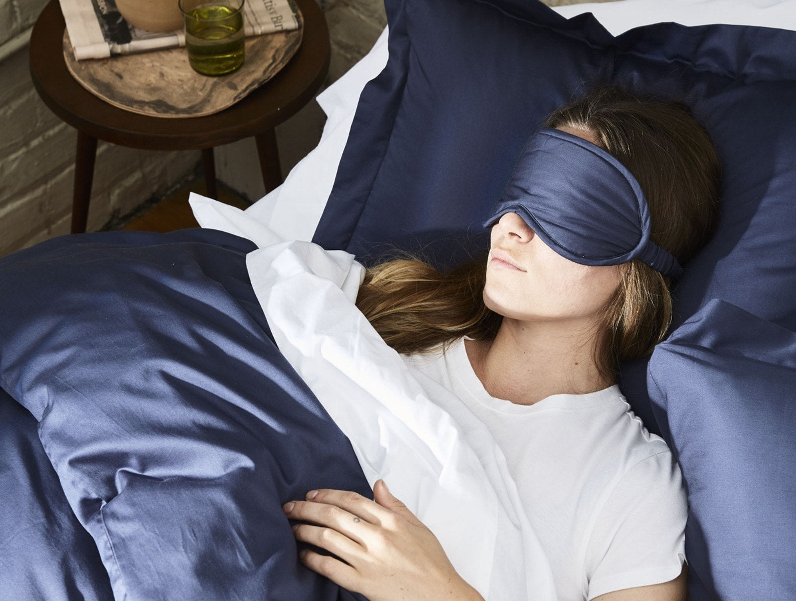 Silk Eye Mask: 'Let Me Sleep' Sleeping Eye Mask – Moonlit Skincare
