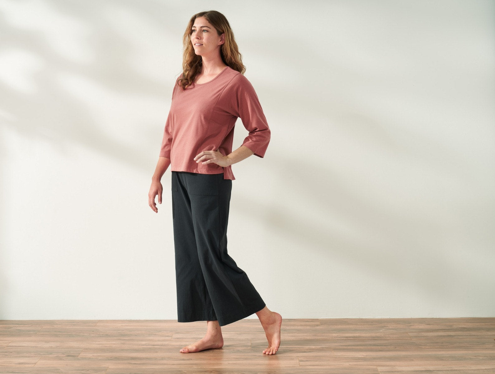 SCUSTY Women's Summer Cotton Linen Wide Leg Pants Drawstring High