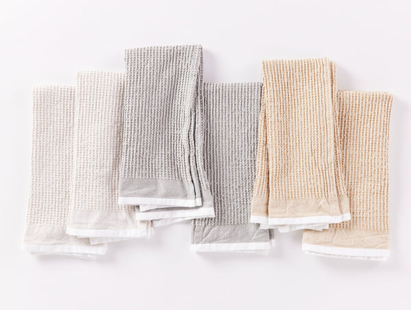 Bright Stripes Waffle Dish Towel Set – Wild Cotton Linens