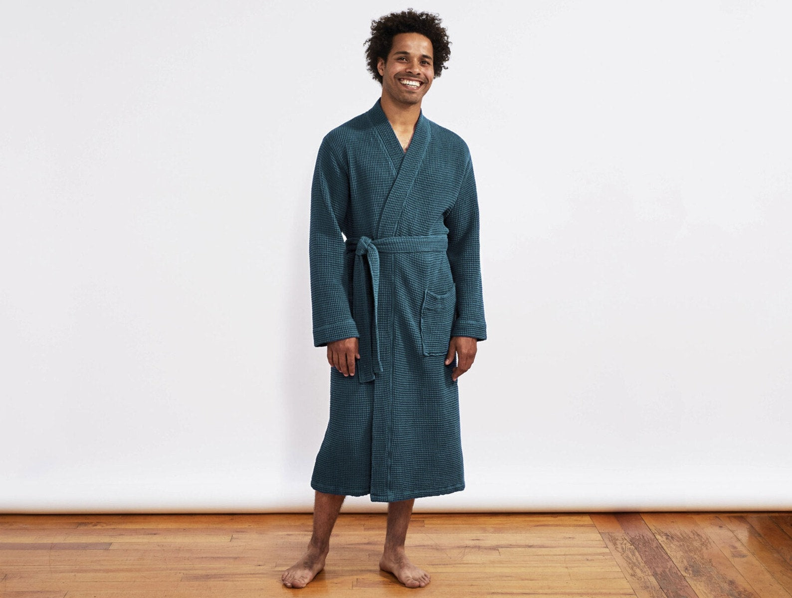 Waffle dressing shop gown men